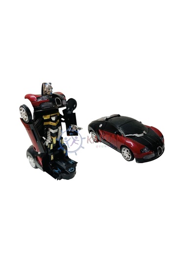 Transformers Robota Dönüşen Pilli Bugatti Oyuncak Araba