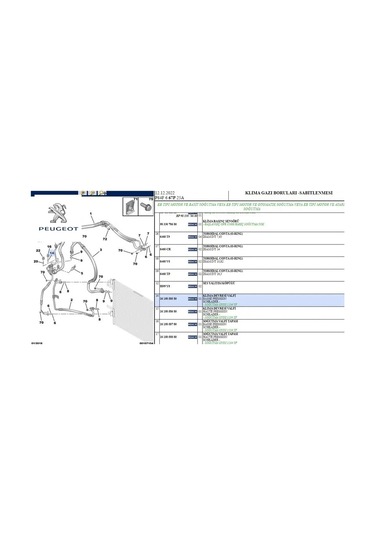 Klima Hortum Subabi 301-308-3008-5008 Peugeot 1615058580