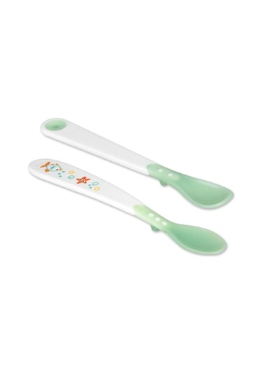 Bebedor 2'Li Isıya Duyarlı Mama Kaşığı Yeşil