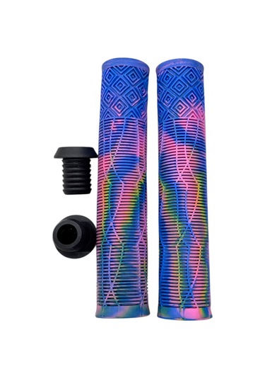 17 Cm Mtb Bmx Freeride Elcik Silikon Bisiklet Elcik Kaymaz Yapı Dirt Jump Bisiklet Elciği Mor Mavi Pembe - Beyaz