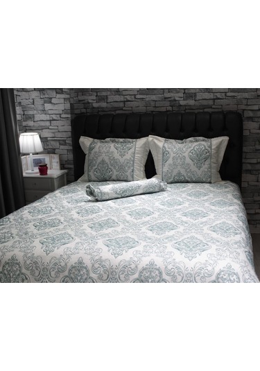 Serenat Çift Kişilik Yatak Örtüsü Yeşil (541549206) Yeşil