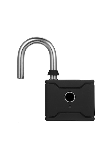 Hallow-t1006d Akıllı Parmak İzi Asma Kilit Şarj Edilebilir,siyah