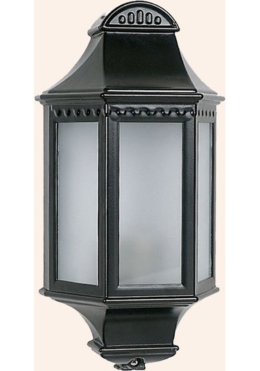 Efes Alüminyum Döküm Aplik Ampul Dahil Siyah