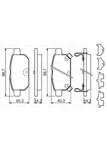 Suzuki Vitara S 1.4 2015-2022 Bosch Arka Balata