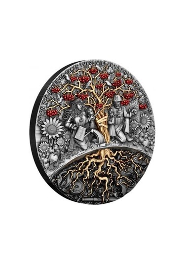 AgaKulche Chervona Kalina Birlik ve Güç Gümüş Sikke Coin