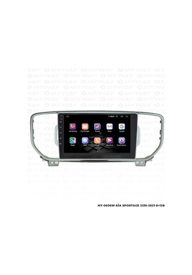 Myway Kia Sportage Android Multimedya Carplay Navigasyon Ekran - 8gb Ram+128 Gb Hdd - Myway 9"
