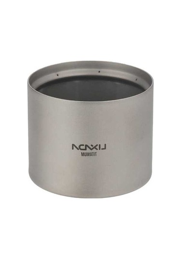 Pazly Lixada Mini Titanyum Alkol Ocak, Hafif Sıvı Ruh Alkol Ocak Fırını Açık Gümüş