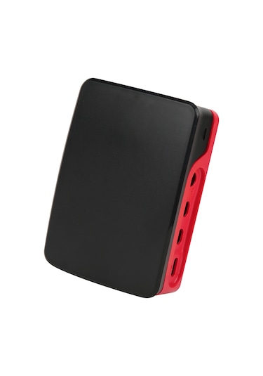 Hombey Raspberry Pi 4b İçin Dayanıklı Abs Koruyucu Kılıf - Tam Uyumlu Delikler, Kolay Kurulum, Korozyon Ve Toz Koruma Siyah-kırmızı