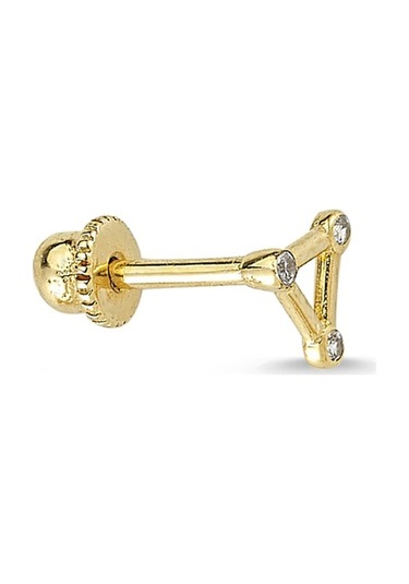 Altın Üçgen Piercing Tragus Küpe As19Pc Altınsepeti Sarı