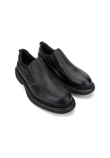 Tamer Tanca Erkek Hakiki Deri Siyah Casual Ayakkabı 318 404-04 Erk Ayk Sk24-25 Sıyah Siyah