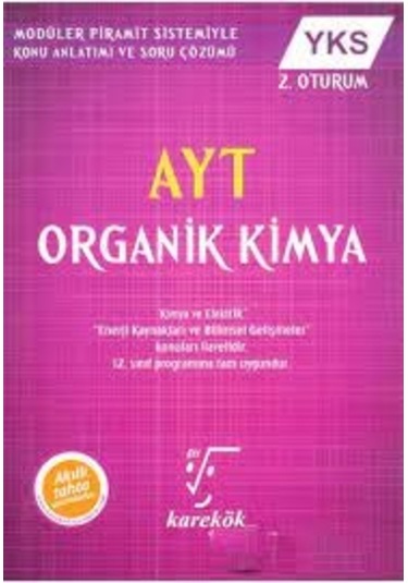 Ayt Organik Kimya Konu Anlatımlı Karekök Yayınları (551955050)