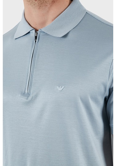 Emporio Armani Erkek Polo Yaka T Shirt Em001082 Af10017 U937 Mavi Mavi