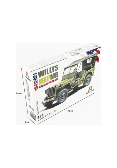 Italeri 3635s 1/24 Jeep Willys Mb Demonte Plastik Maketi