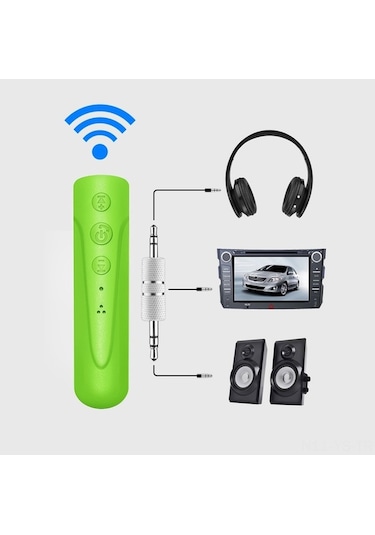 Fortunelane Bluetooth Kablosuz Alıcı - Araç Hoparlör İçin Müzik Adaptörü, Taşınabilir, Bt 4.1, 3.5mm