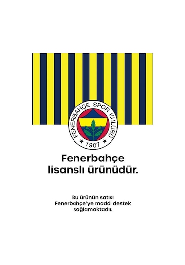 Fenerbahçe Orijinal Lisanslı Ne Mutlu Seni Sevene Atkı Sarı - Lacivert