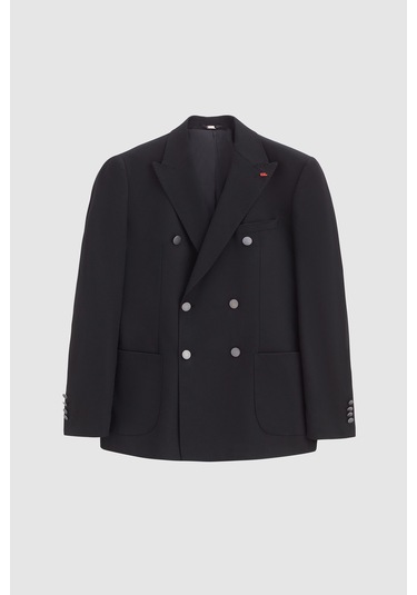 Twn Slim Fit Siyah Kumaş Ceket 5ef04dd024881 001