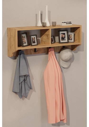 Portmanto Duvar Askısı Modern Askılık Vestiyer - Atlantik Çam Diğer