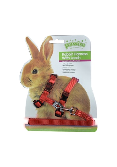 Pawise Tavşan Göğüs Tasması Kırmızı