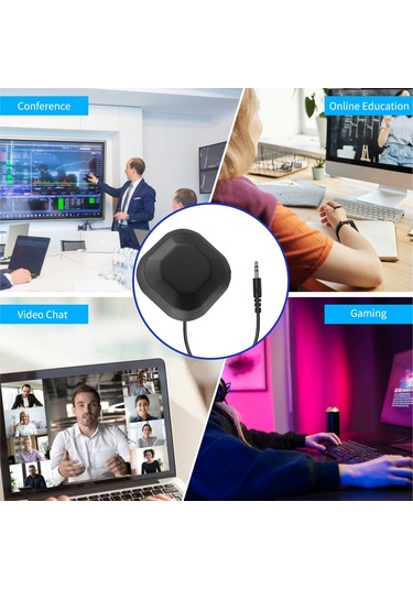 Reedark "taşınabilir 360 Yönlü Mini Mikrofon - Pc/laptop İçin Konferans, Oyun Ve Kayıt"