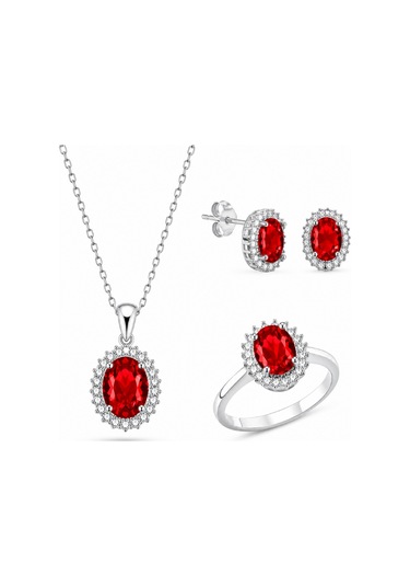 Servi 925 Ayar Gümüş Oval Anturaj Set-31 83769893