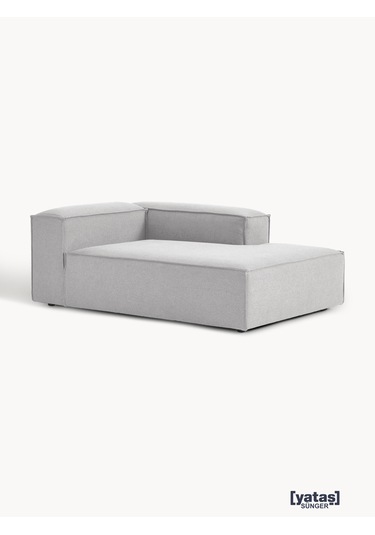 Most Mollis Plus Sağ Köşe Dinlenme 32 Gri Keten Kumaş Yumuşak Sün