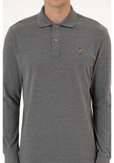 U.s. Polo Assn. Erkek Antrasit Melanj Sweatshirt 50313772-vr081 Antrasit Melanj