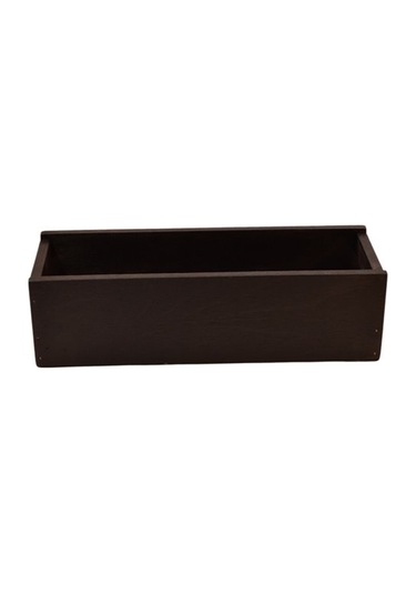 Siyah Ahşap Organizer 32x11x9cm Çok Amaçlı Kullanım