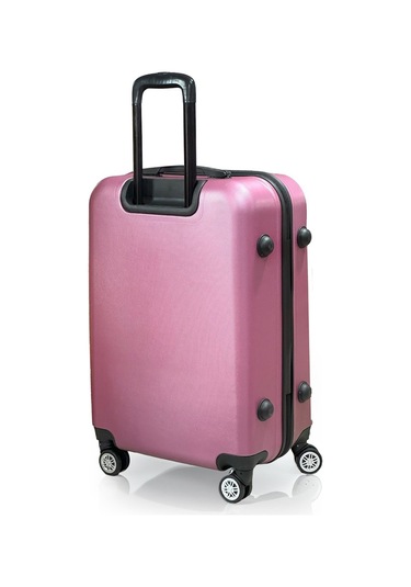 Polo&sky Elmas Model Gül Kurusu Renk Orta Boy Valiz Gülkurusu