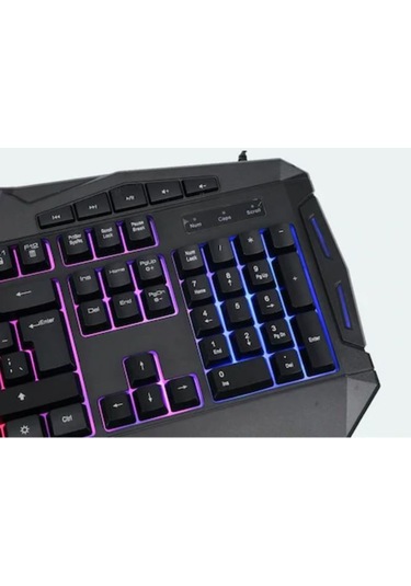 Wozlo WZ-790M Işıklı Usb Oyuncu Multimedia Gaming Q Klavye