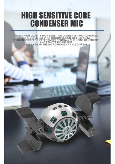 Suofeng Profesyonel Masaüstü Kapasitif Mikrofon N3, 48khz Örnekleme, Kartioid Yönlülük, 3.5mm Bağlantı