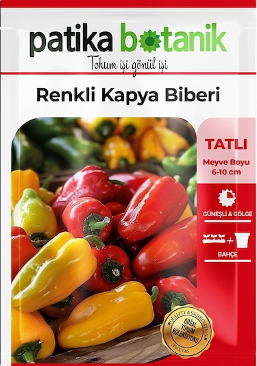 75 Adet Yerli Ata Renkli Kapya Biber Tohumu