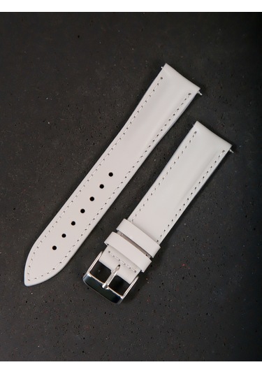 Hakiki Deri 20mm Akıllı Pimli Saat Kordonu Gri 37747214