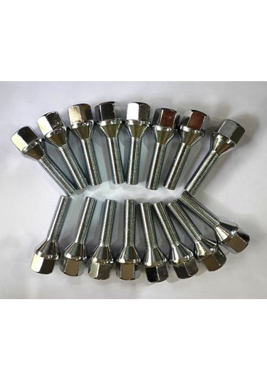 Bijon Takımı Krom Kaplı M12x1.25 - Aa 19mm Diş/boy 39/68mm, 16 Ad