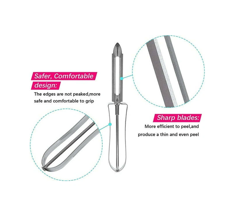 Dofolink Pratik Mutfak Aleti: Çelik Derin Peller - Patates, Havuç, Salatalık Ve Meyve Soyucu Diğer