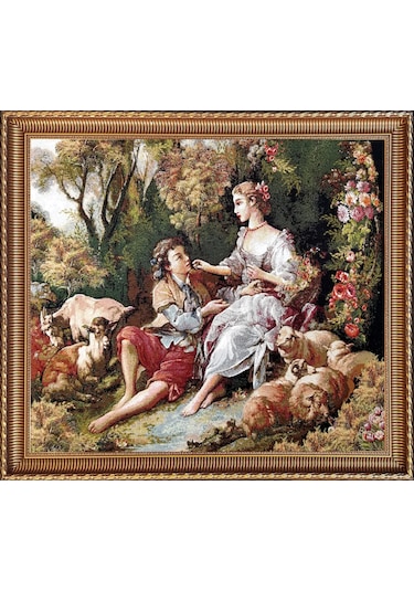 Figüratif Seri-26 Dokuma Goblen Kumaş-Romeo&Juliet4