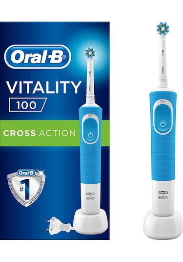 Oral-B Vitality 100 Cross Action Mavi Şarjlı Diş Fırçası
