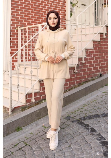 Ribana Detaylı Takım Bej Bej
