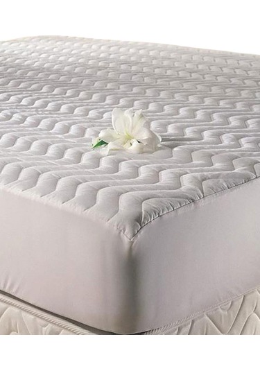 %100 Pamuk Sıvı Geçirmez Yatak Koruyucu Cotton Box Lastikli Alez Beyaz