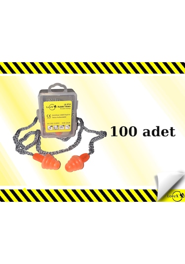 Lorex Lr-ep24 Çam Tipi Kordonlu Kulak Tıkacı 100 Adet