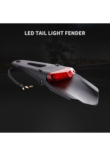 Pazly Evrensel Off-road Araç Ve Motosiklet Çamurluğu Led Arka Işıklı, Güçlü Yansıtma Destekli