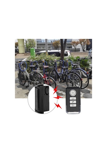 Mufunye 110db Bisiklet Alarmı Kablosuz Titreşim Hareket Sensörü Motosiklet Bisiklet Güvenlik Sensörleri Uzaktan Kumandalı Bisiklet Alarmı