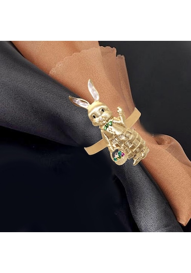 Suntek Paskalya Tavşanı Tavşan Peçete Halkaları Stil-c