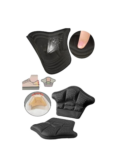 Ortopedik Spor Ayakkabı Topuk Koruyucu Vurma Önleyici 5 MM Siyah