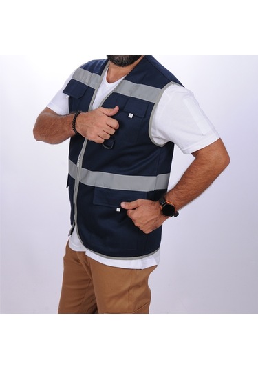 Çok Cepli Alet Yelek Lacivert