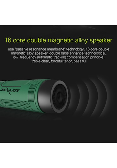 Teltree Zealot S1 Dış Mekan Bluetooth Hoparlörü - Ipx5 Su Geçirmez, Led Fener, Sos Modu, Tf Kart/desteği, 4000mah Pil, Mavi