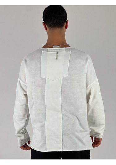 Kahve Cep Detaylı Etnik Tasarım Sweatshirt Coc1076 Kahverengi