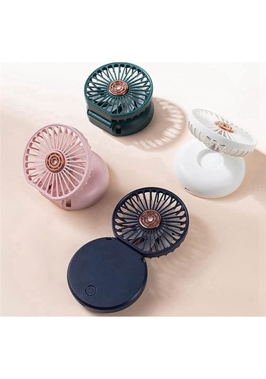 El Fanı, Portatif Boyun Fanı, Katlanır Fan 2974 Yeşil