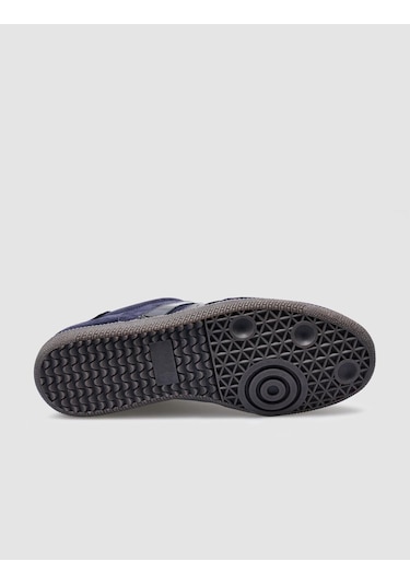 %100 Hakiki Deri Lacivert Kadın Spor Ayakkabı Lacivert