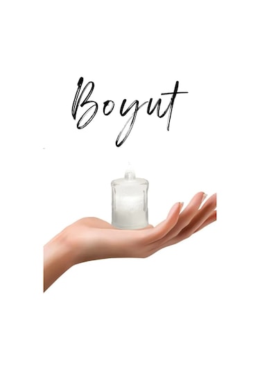 4 Adet Eriyen Mini Led Mum Seti Pilli Dumansız Alevli Ledli Dekoratif Yapay Mum Dekor Işığı 6cm Beyaz