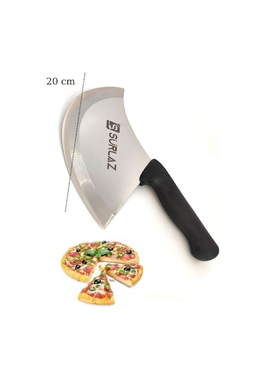 3'Lü Mutfak Bıçak Seti Şef Bıçağı Soğan Satırı Pizza Kesici Çok Renkli